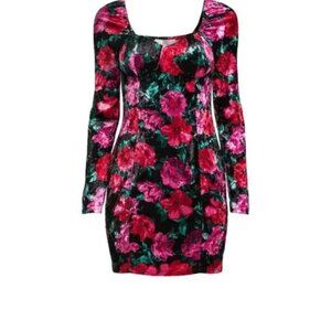 Madden NYC Corset Bodycon Dress Floral XL 15 - 17 Dress